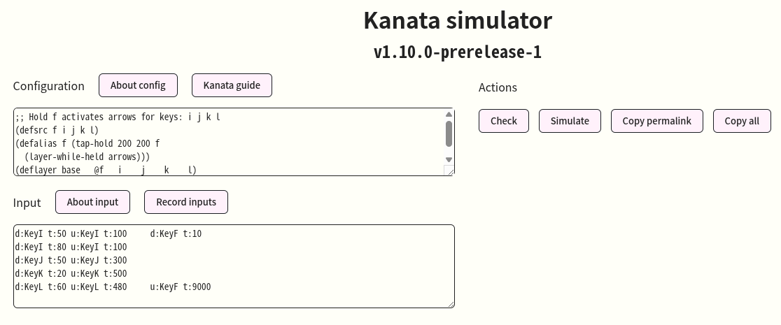 kanata의 online simulator