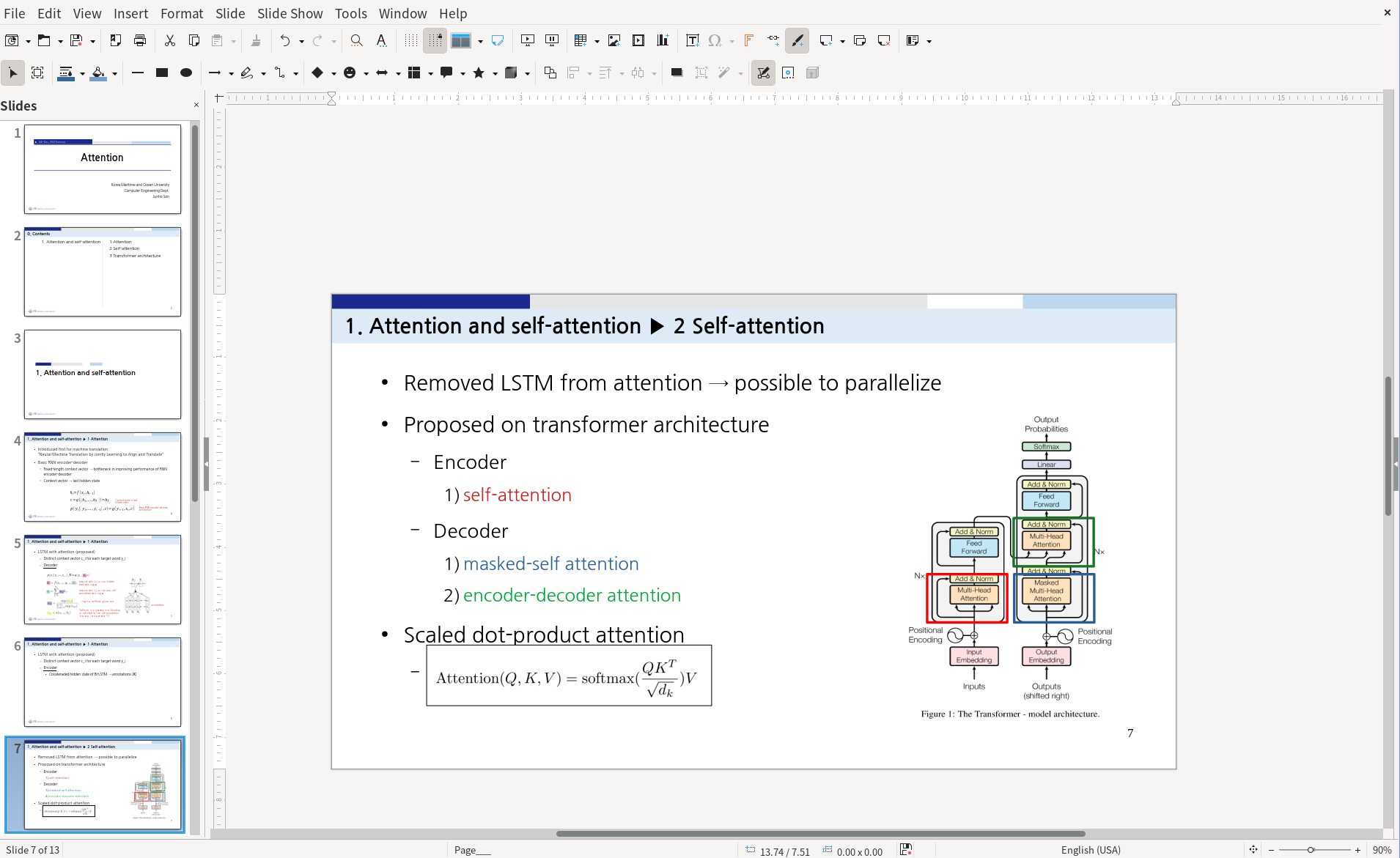 Libreoffice를 통한 프레젠테이션 준비: powerpoint와 거의 똑같다. ppt 파일을 읽고 저장할 수 없단 것만 빼면...