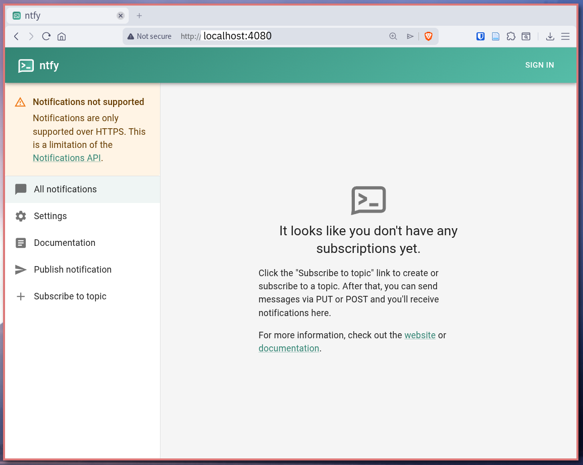 localhost:4080으로 접속