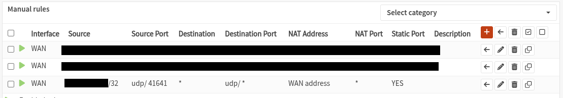 Outbound rule에 Static NAT port mapping을 추가했다.
